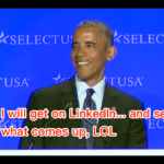 美國前總統Obama：LinkedIn找工作，不久後我也要看看LinkedIn能給我什麼機會…等你們回覆我的邀請